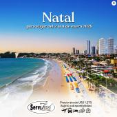 Paquete de viaje a Natal Brasil del 2 al 8 de enero 2026